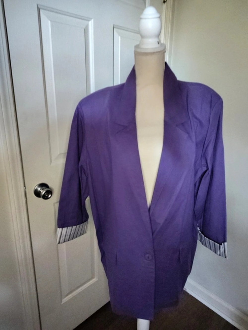 Joanna Sport Purple Blazer Like New